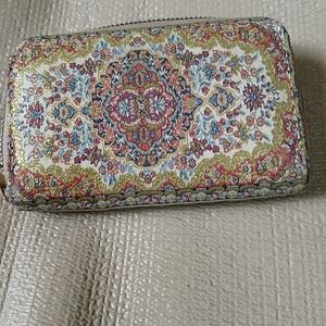 Handmade Turkish Mini Wallet Oriental Rug Design Compact Wallet